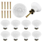 10 Pcs Vintage Ceramic Cabinet Knobs – Round Drawer Pulls Cabinet Knobs Richie's 10PCS 1
