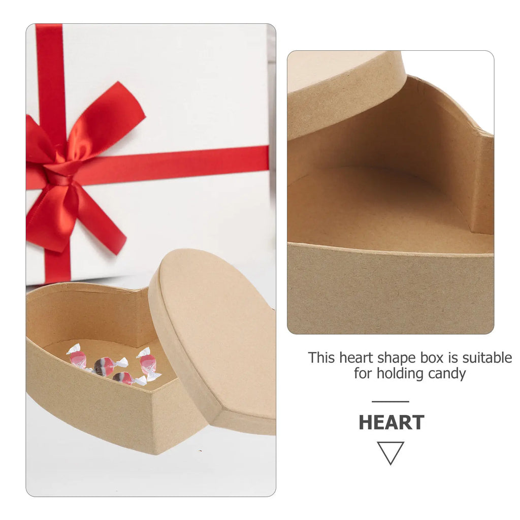 Heart Shape Kraft Gift Box for Candy, Jewelry & Weddings Gift Presentation Box Richie's