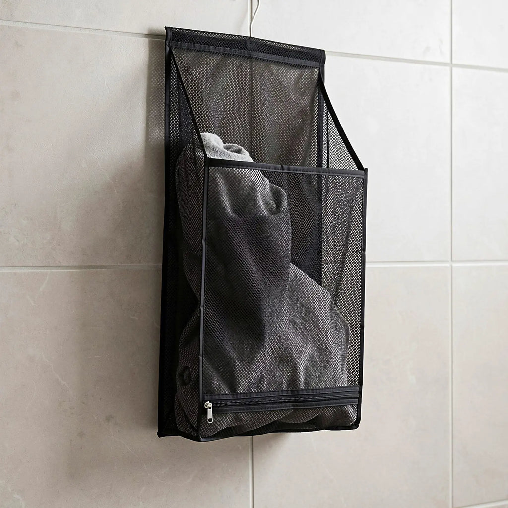 Wall Mounted Large Mesh Laundry Hamper Bag – Foldable Organizer Hanging Laundry Hamper Richie's