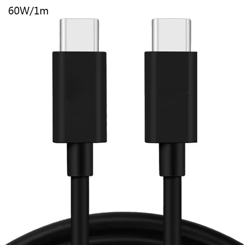 USB-C to USB-C 100W PD Fast Charging Cable – Data Transfer Cord USB-C Charging Cable Richie's 60W BK