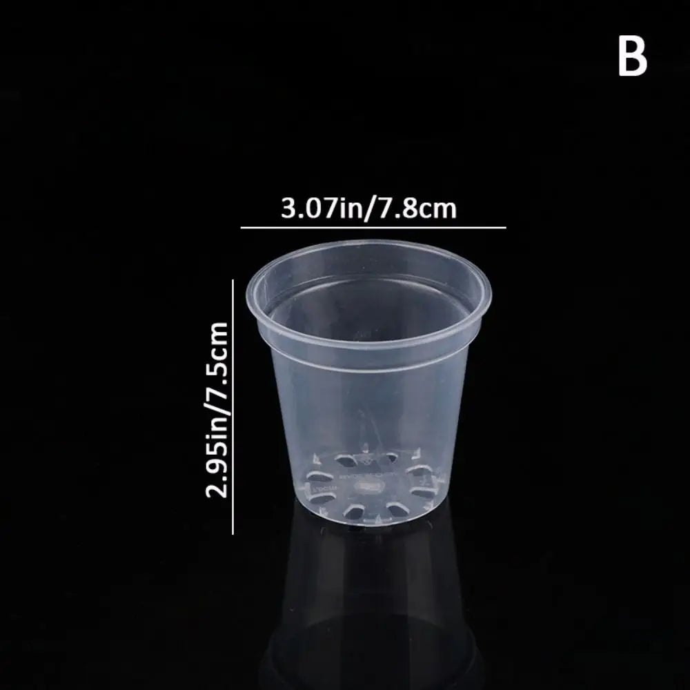 Transparent Plastic Orchid Nursery Planter Pot – Round DIY Nursery Planter Pot Richie's B