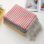Extra-Large Turkish Beach Towel – Striped Quick-Dry Yellow Beach Towel Richie's
