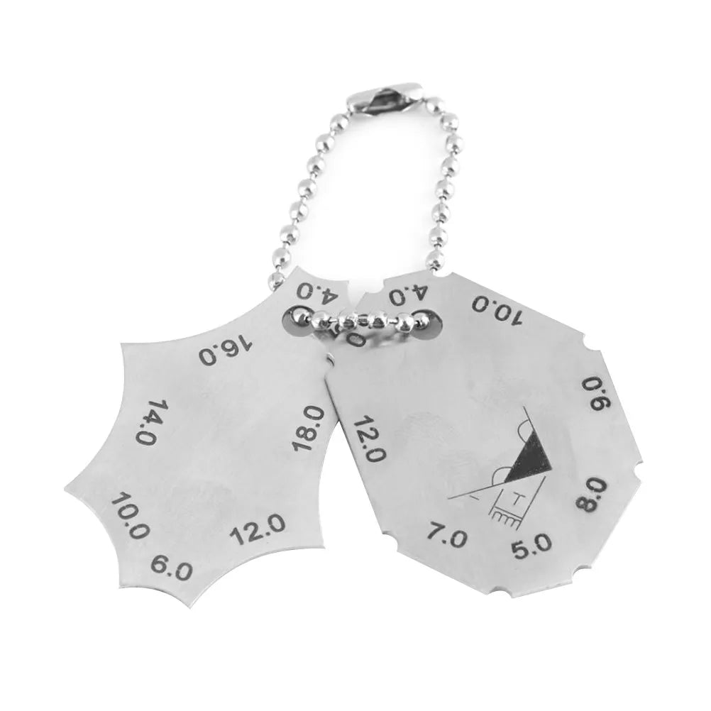 2-Piece Stainless Steel Fillet Welding Gauge Set | Weld Seam Welding Gauge Set Richie's