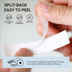 MAKEID Label Tape 9mm 12mm 16mm – White & Transparent Label Maker Tape Richie's