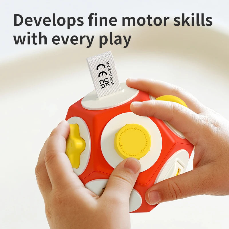 Sensory Dodecahedron Grasping Ball for Toddlers 0–3 Yrs Sensory Baby Toy Richie's
