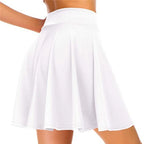Women High Waist Mini Skirt for Yoga & Dance – S to 3XL Sports Mini Skirt Richie's WHITE XXXL