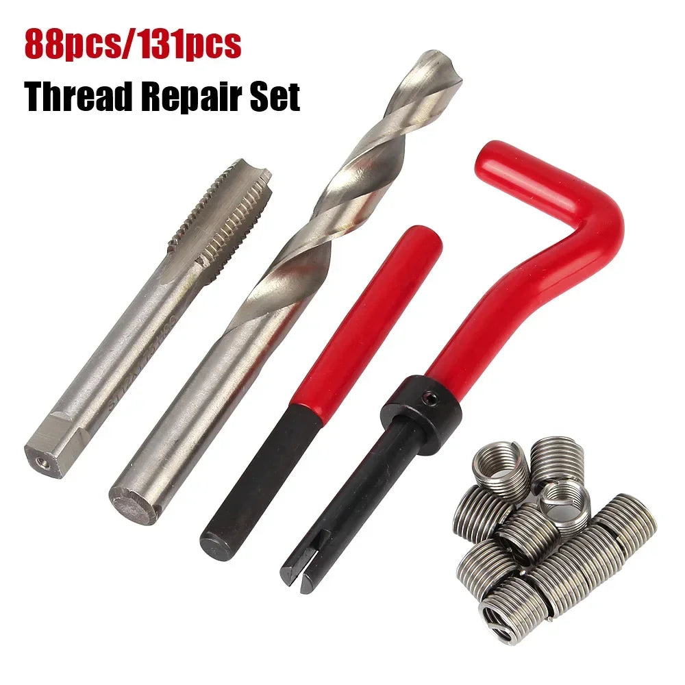 88/131pc Thread Repair Kit M5–M12 Wire Insert Set for Engines Thread Repair Kit Richie's
