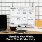 Magnetic Weekly Planner Whiteboard | Erasable Schedule Board Whiteboard Planner Richie's
