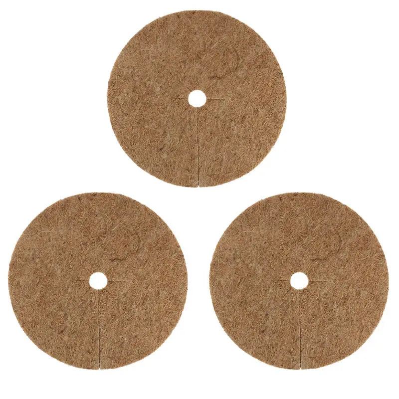 Coconut Coir Mulch Mat Tree Ring Weed Control 3-Pack Garden Mulch Mat Richie's 30cm 3Pcs