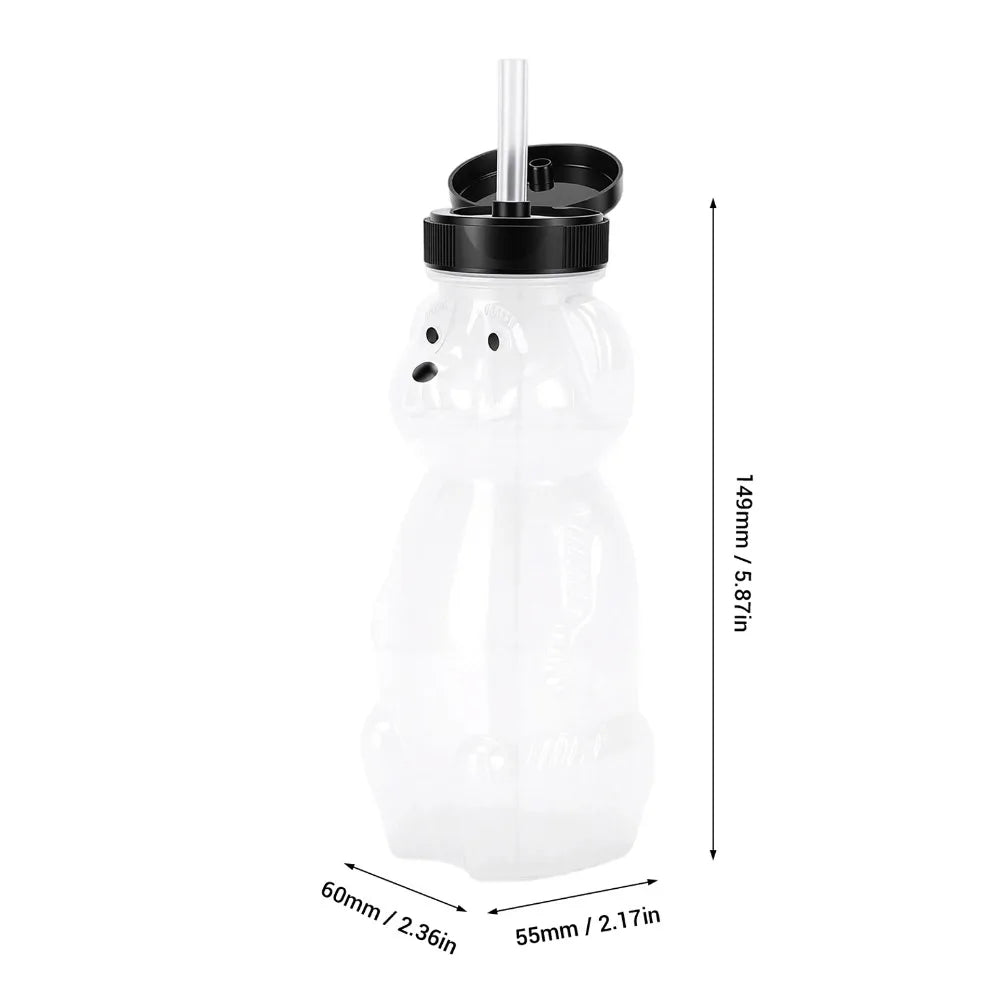 3-Pack Bear Straw Cups 230ml BPA-Free Reusable Drinking Bottles Reusable Straw Cups Richie's