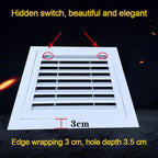 Aluminum Square Air Vent Grille with Mesh – White, 6 Sizes Air Vent Grille Richie's