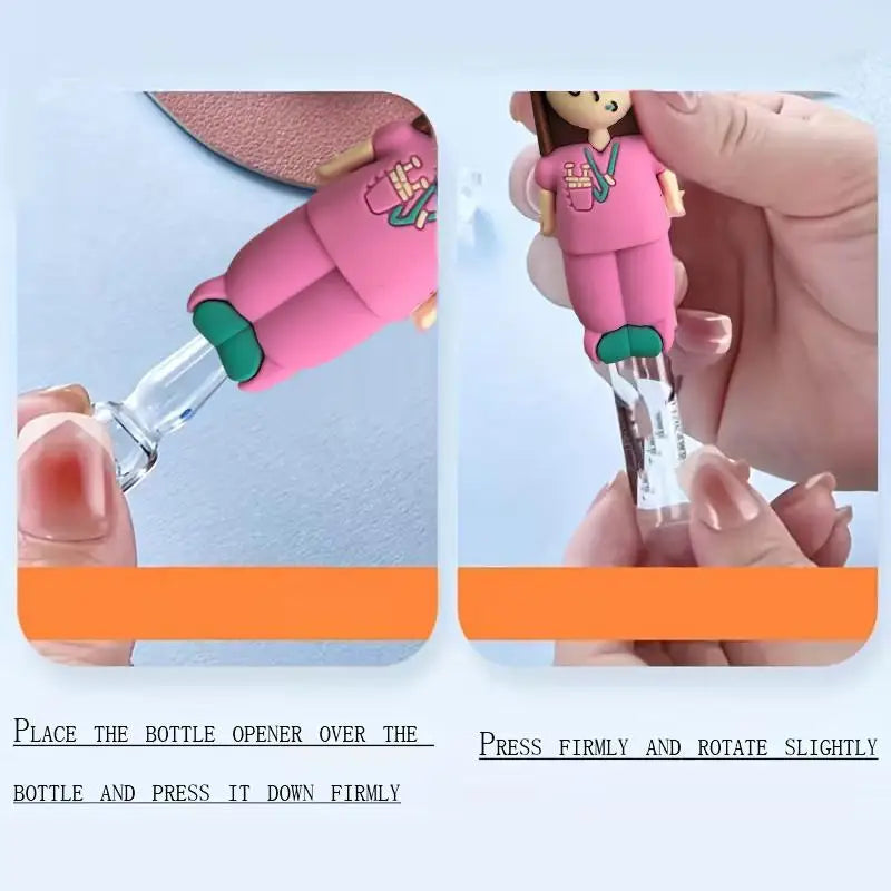 Syringe Ampoule Opener Keychain with Rubber Cutter | 1 Pc Ampoule Opener Tool Richie's