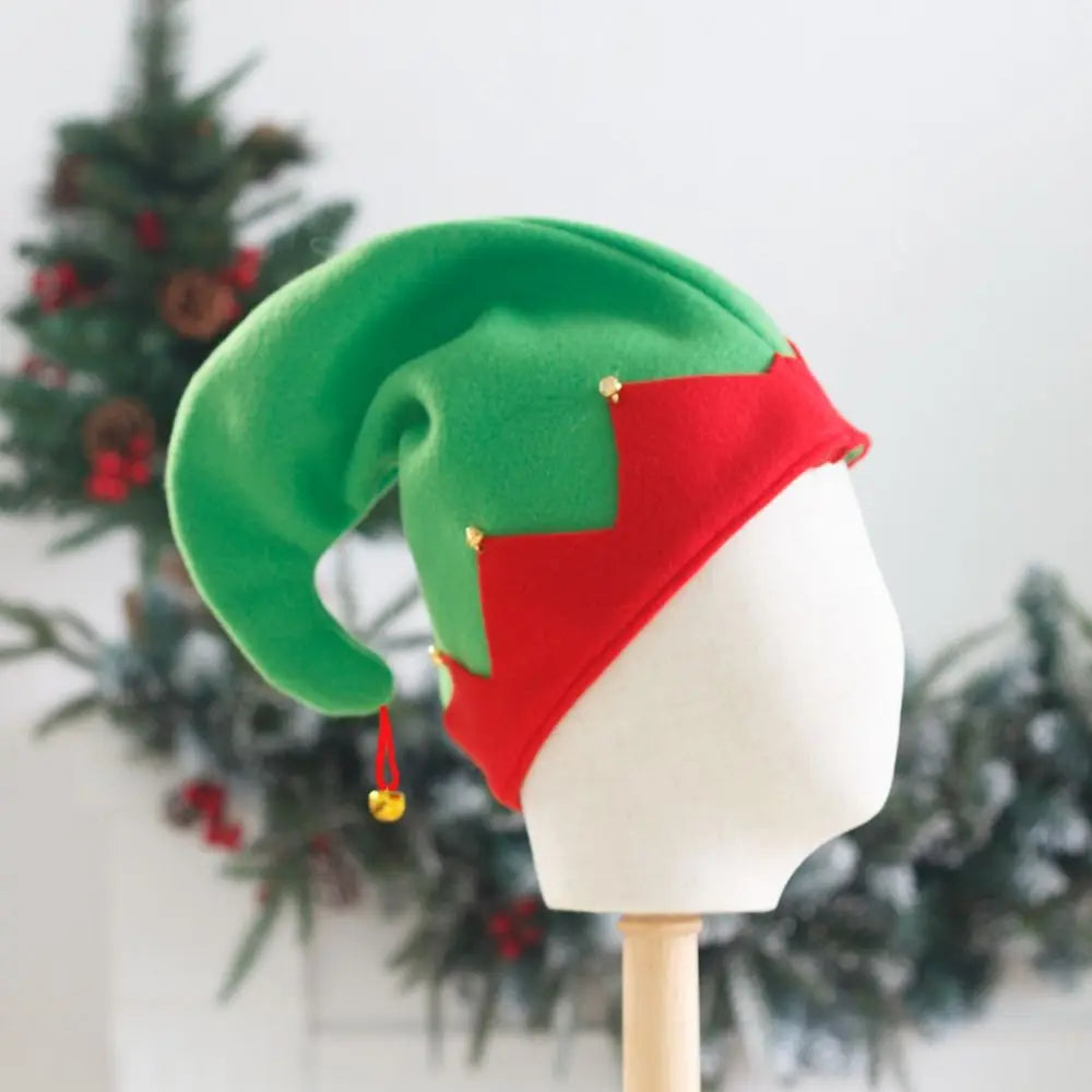 Kids Christmas Elf Hat with Bell – Plush Santa Cap for Boys & Girls Christmas Costume Hat Richie's
