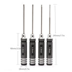 TOTNEND RC Hex Screwdriver Set 1.5–3mm Titanium Coated 4pc Precision Hex Screwdriver Richie's