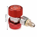 R134A A/C Coupler Adapter 1/4" Low & High Pressure Metal Fitting Set AC Coupler Adapter Richie's