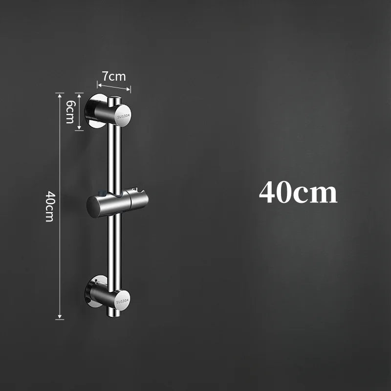 Adjustable Wall Mounted Shower Sliding Bar – Stainless Steel Shower Sliding Bar Richie's 40cm