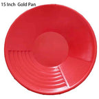 Gold Panning Pan & Sieve Set 10/14/15 Inch | Mining Kit Gold Panning Kit Richie's 1PC 15 inch Red