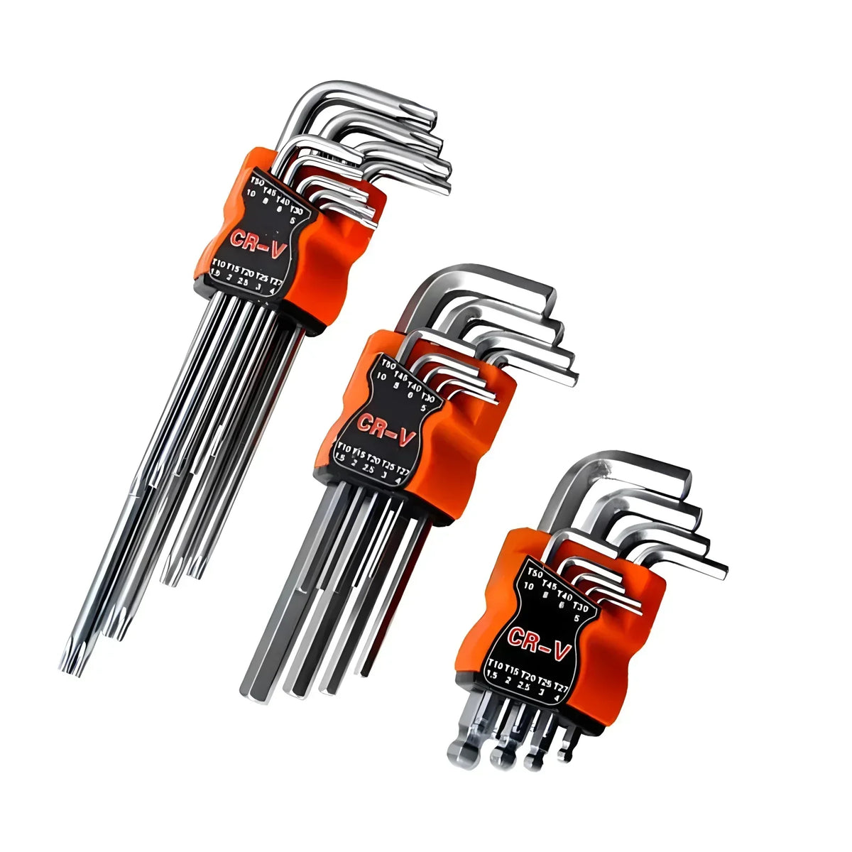 9-Piece Double-End L-Type Allen Hex Wrench Set – CR-V Steel Hex Wrench Set Richie's