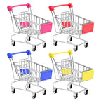 Mini Iron Shopping Cart Toy, Craft Display & Storage Holder Mini Toy Cart Richie's