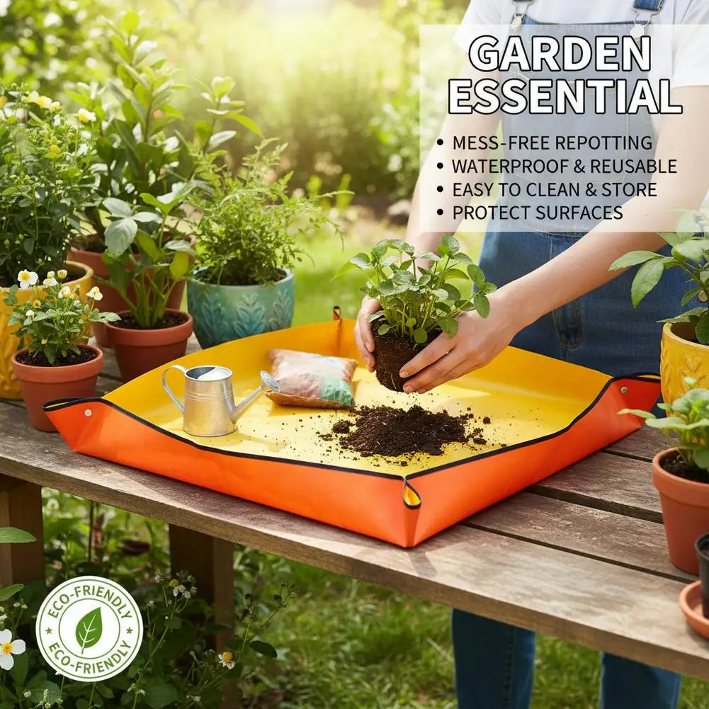 Waterproof Plant Repotting Mat – Foldable PVC Soil Tray Plant Repotting Mat Richie's