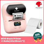 Phomemo M110 Bluetooth Thermal Label Maker | Portable Mini Printer Thermal Label Printer Richie's Pink