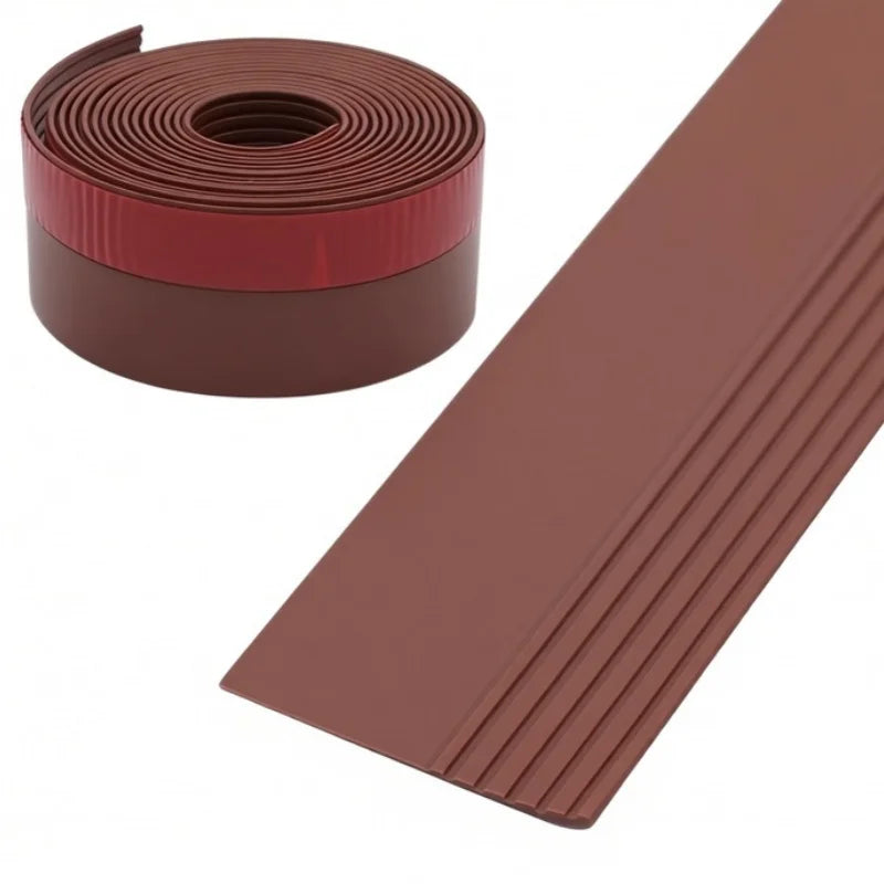Self-Adhesive Door Bottom Seal Strip 36mm 1M | PVC Draft Guard Door Bottom Seal Strip Richie's 36mm Brown