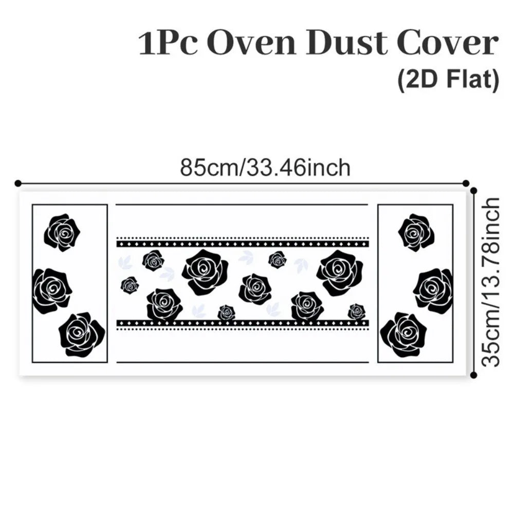 Microwave Oven Dust Cover 85x35cm Oil-Proof Washable Polyester Appliance Dust Cover Richie's 5