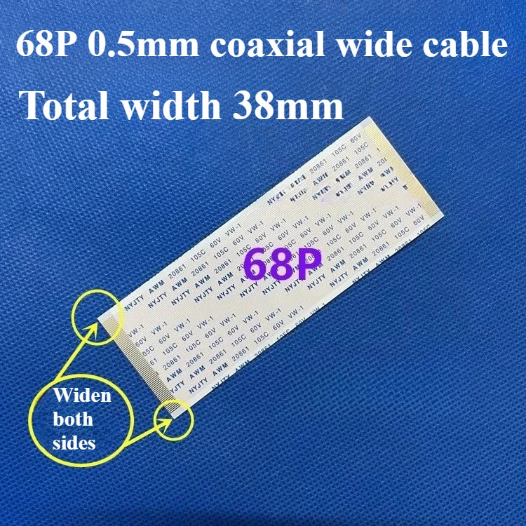Gold-Plated FFC FPC Flexible Cable 0.5mm Pitch 40–96 Pin Flat Flexible Cable Richie's