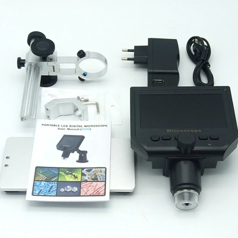 Portable 3.6MP HD Digital Microscope 1-600X PCB Inspection Digital Microscope Richie's