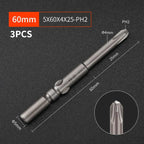 3-Pack S2 Steel 60mm Electric Screwdriver Bits | High Strength Screwdriver Bits Richie's A12