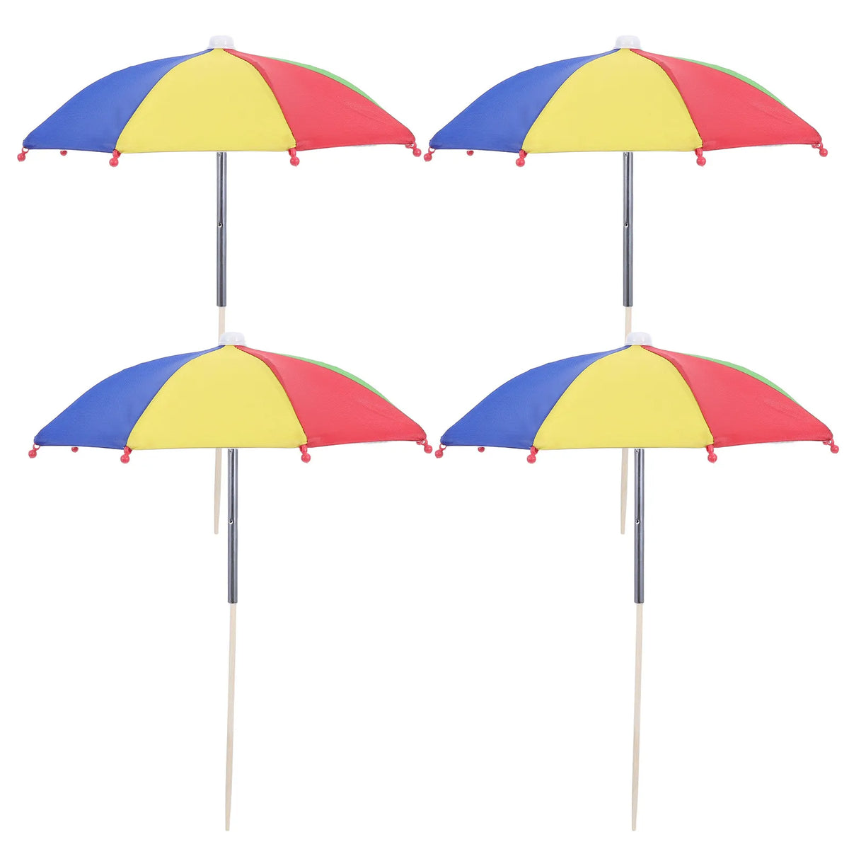4-Pack Mini Plant Umbrella – Colorful Garden Sunshade Cover Garden Sunshade Umbrella Richie's