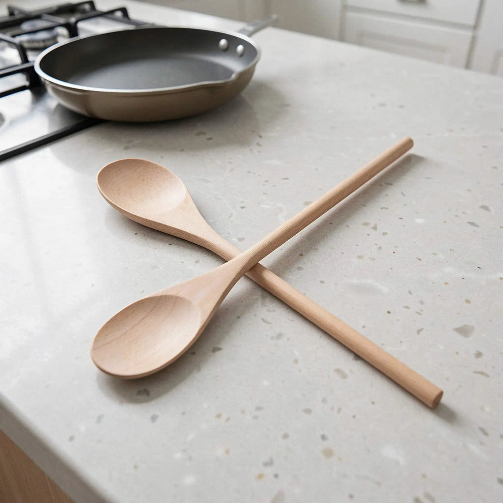 3-Piece Wooden Cooking Spoon Set – Mixing, Serving & DIY Wooden Kitchen Utensils Richie's