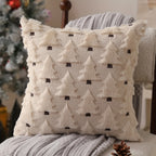 2pcs Beige Christmas Tree Pillow Covers 45x45cm | Holiday Décor Pillow Covers Richie's