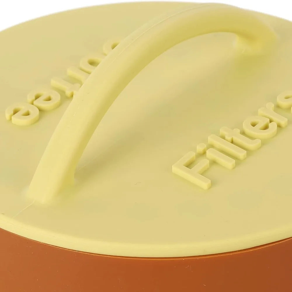 Silicone Coffee Filter Holder with Dustproof Lid | Round Storage Coffee Filter Holder Richie's