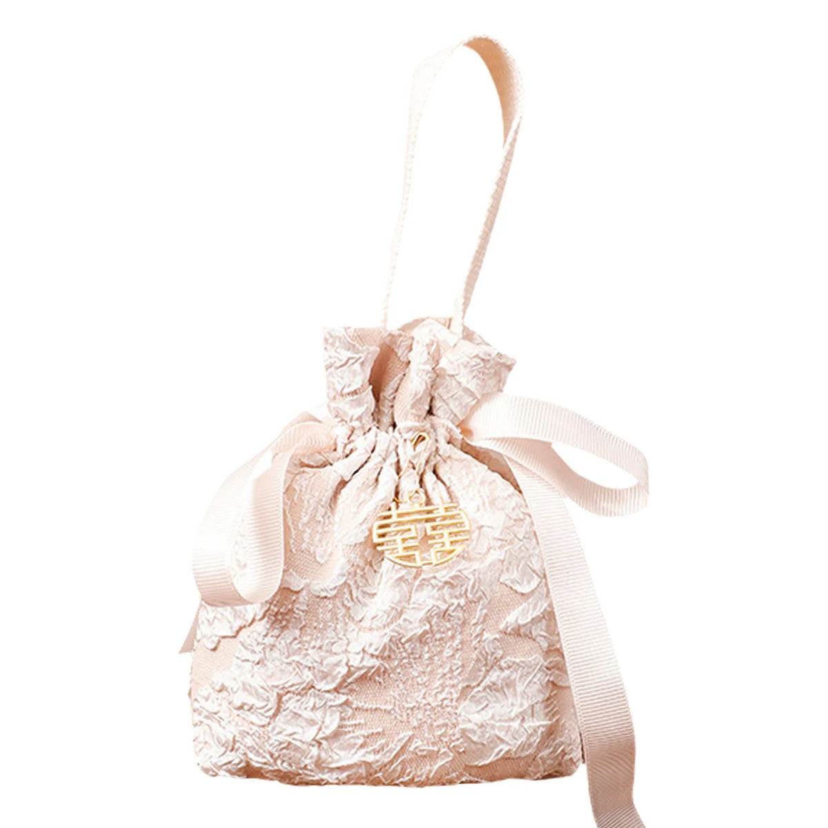 Christmas Candy Gift Bag – Fabric Drawstring Party Favor Bag Gift Favor Bag Richie's Champagne