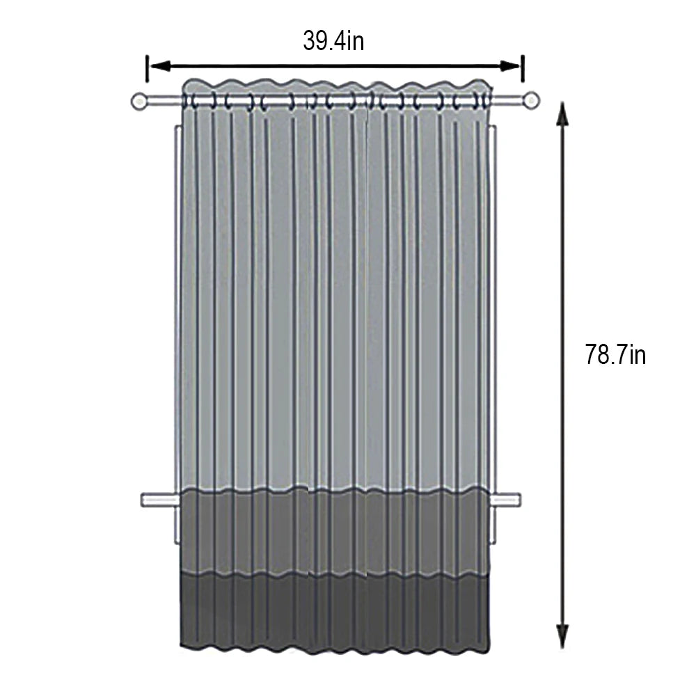 Tulle Blackout Curtains Double Layer Star Modern – 1 Panel Blackout Curtain Panel Richie's