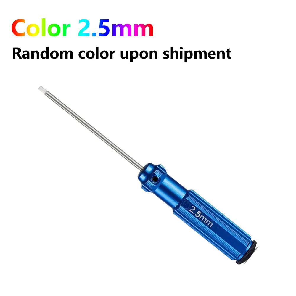 TOTNEND RC Hex Screwdriver Set 1.5–3mm Titanium Coated 4pc Precision Hex Screwdriver Richie's Color 2.5mm 1pcs