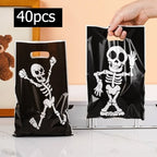 Halloween Skeleton Gift Bags 20/40 Pack – Funny Party Bags Halloween Party Bags Richie's 40pcs one size fits all