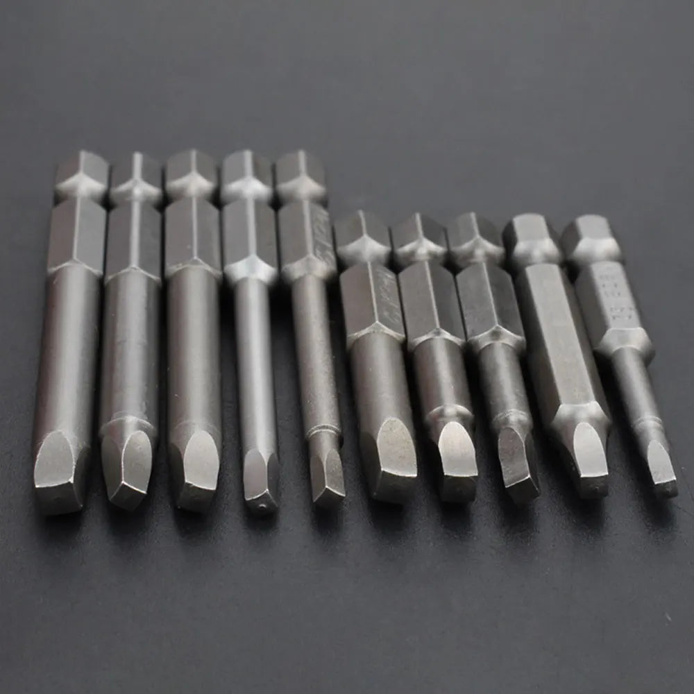 Magnetic Square Screwdriver Bit Set S2 Steel 50mm & 65mm SQ Screwdriver Bit Set Richie's