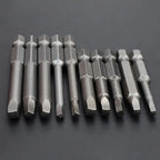 Magnetic Square Screwdriver Bit Set S2 Steel 50mm & 65mm SQ Screwdriver Bit Set Richie's