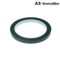 Self-Adhesive Grid Marking Tape 5/8mm 66M – PET Positioning Tape Marking Tape Richie's 5mm Green