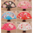 Elegant Foldable Lace Hand Fan – Floral Vintage Dance Party Decorative Hand Fan Richie's