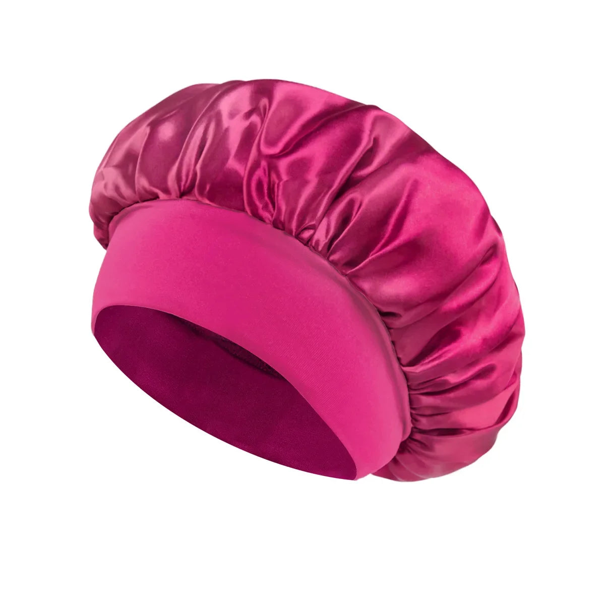 Satin Wide-Brim Sleeping Bonnet – Unisex Hair Care Night Cap