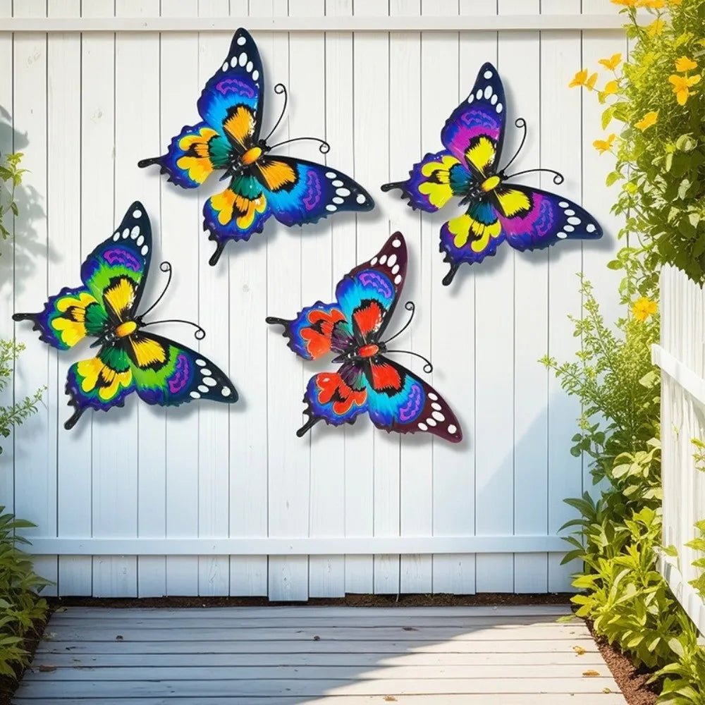 Metal Butterfly Wall Art Decor – Indoor & Outdoor Hanging Metal Wall Art Richie's