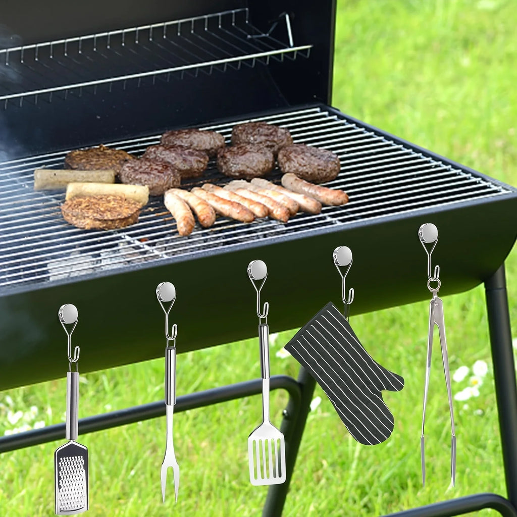 7-Pack Heavy Duty Magnetic Swivel Hooks – Fridge, Cruise & Grill Magnetic Swivel Hooks Richie's