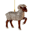 Rhinestone Goat Hanging Ornament – Acrylic Festive Pendant Christmas Ornament Richie's 8