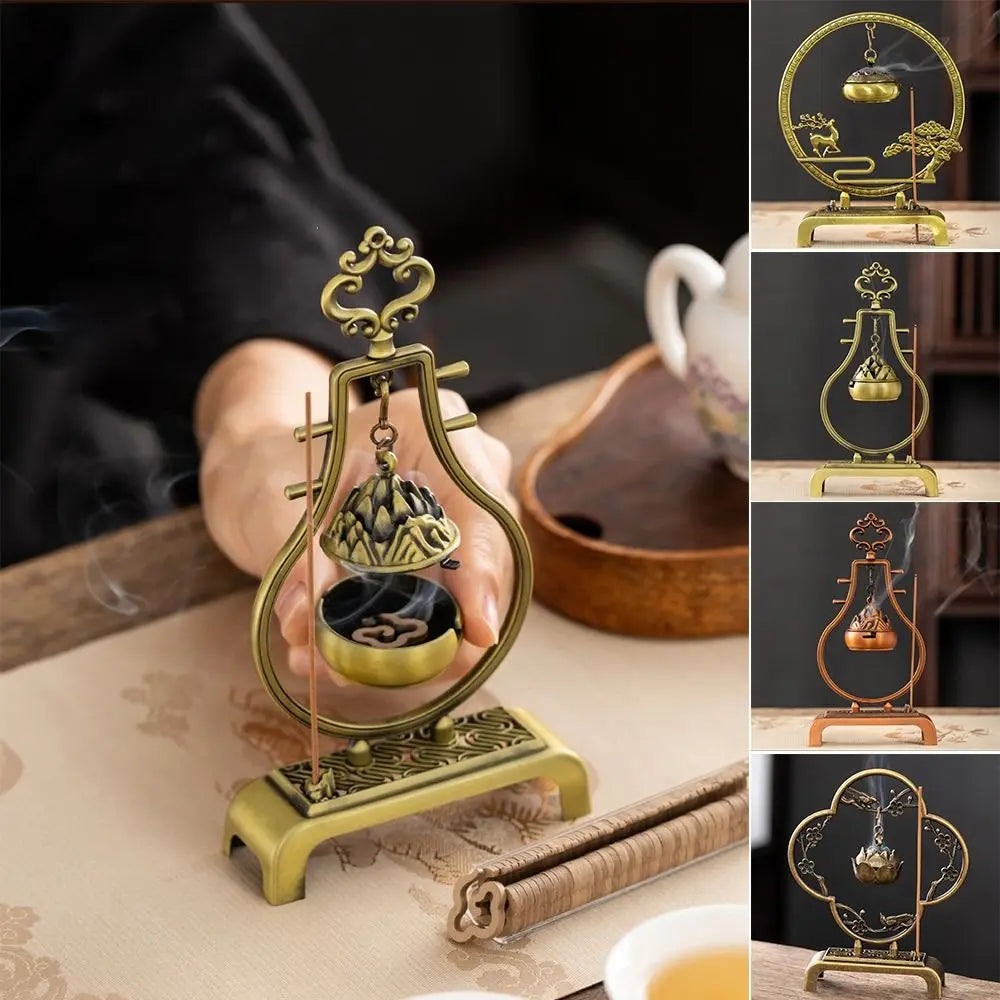 Chinese Style Zinc Alloy Hanging Incense Burner & Holder Incense Burner Richie's