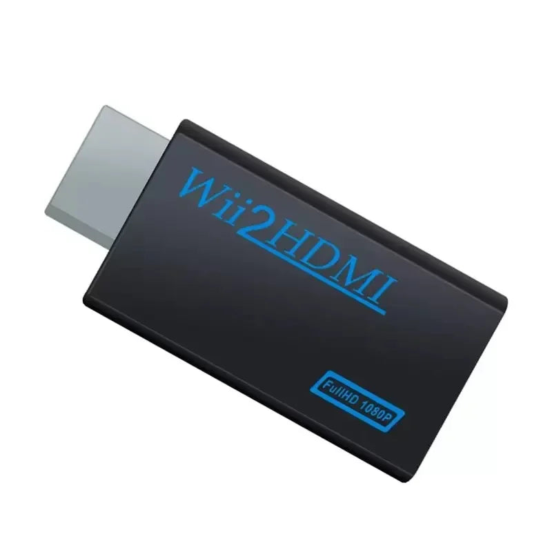 Wii to HDMI Converter 1080P/720P HD Adapter with 3.5mm Audio HDMI Video Adapter Richie's black