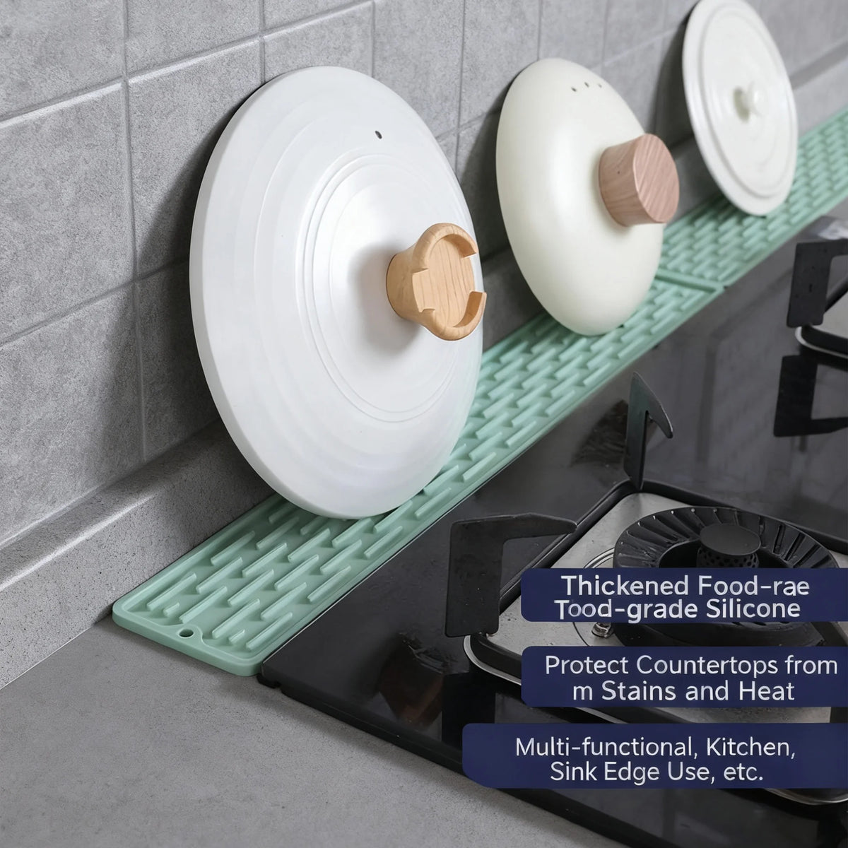 Non-Slip Silicone Dish Rack & Utensil Holder with Drainage Silicone Dish Rack Richie's