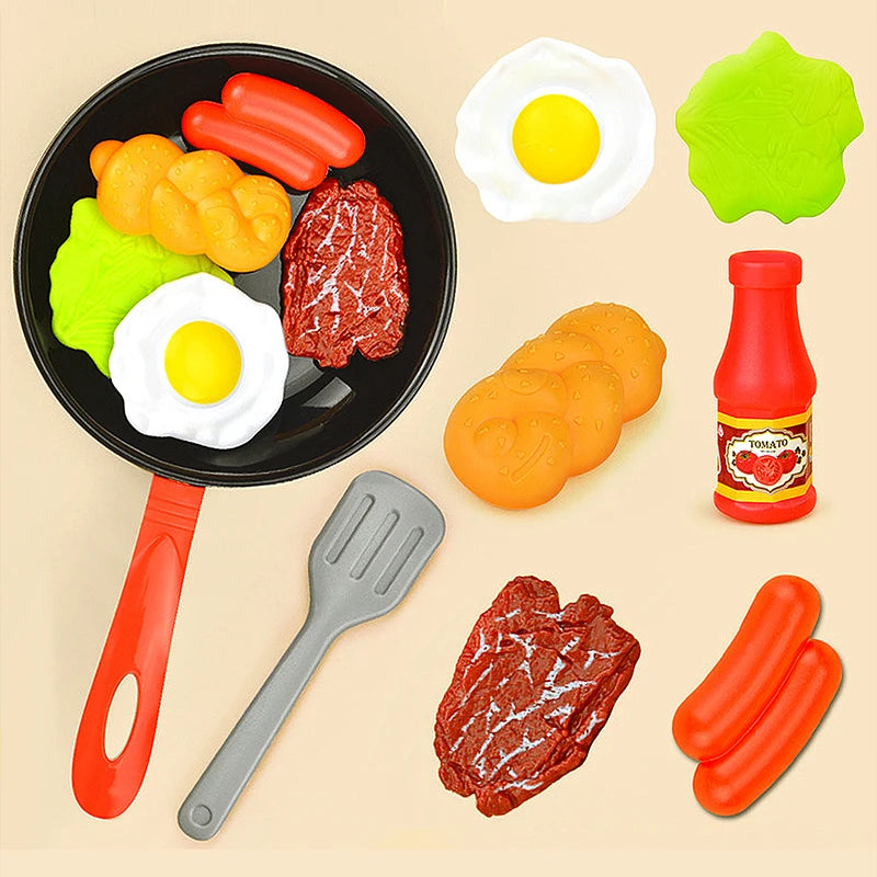 Kids' Kitchen Frying Pan Play Set – Pretend Cooking Toy Kitchen Play Set Richie's